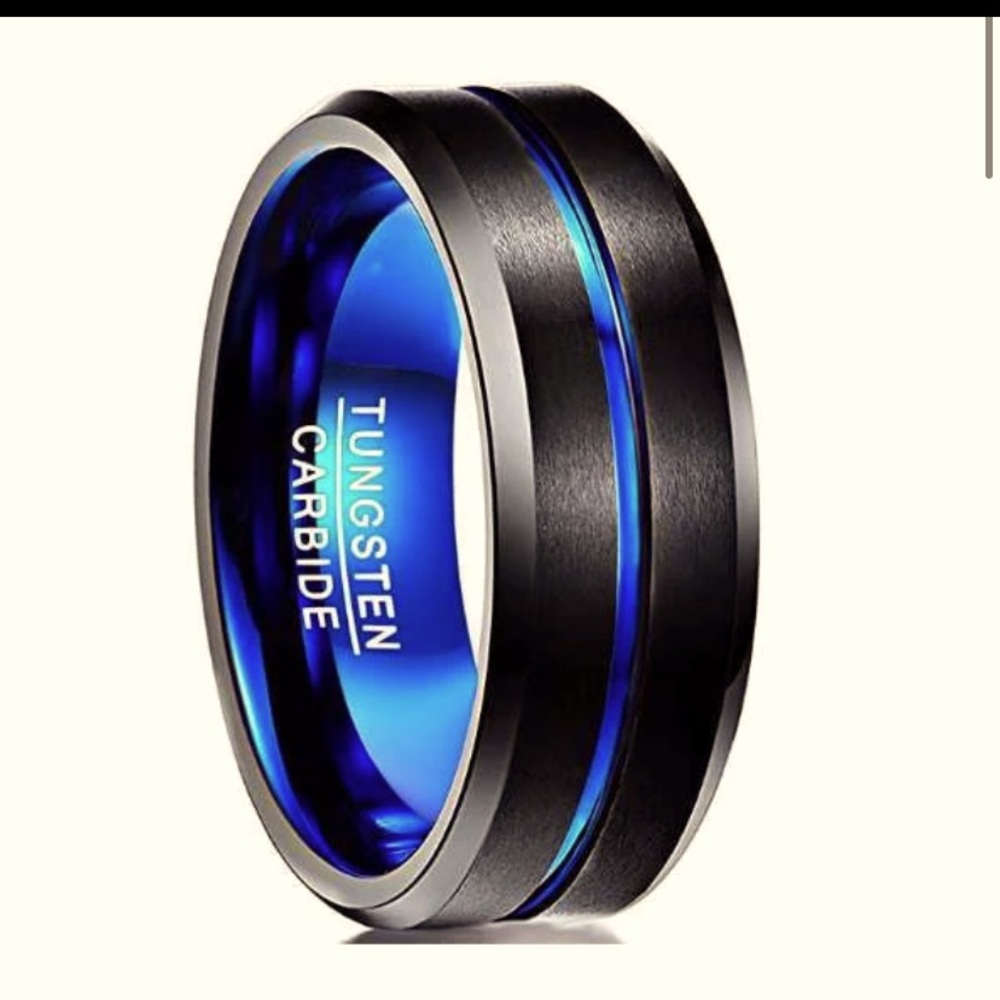 Ring Thin Blue Line Mens Size 9. New in box